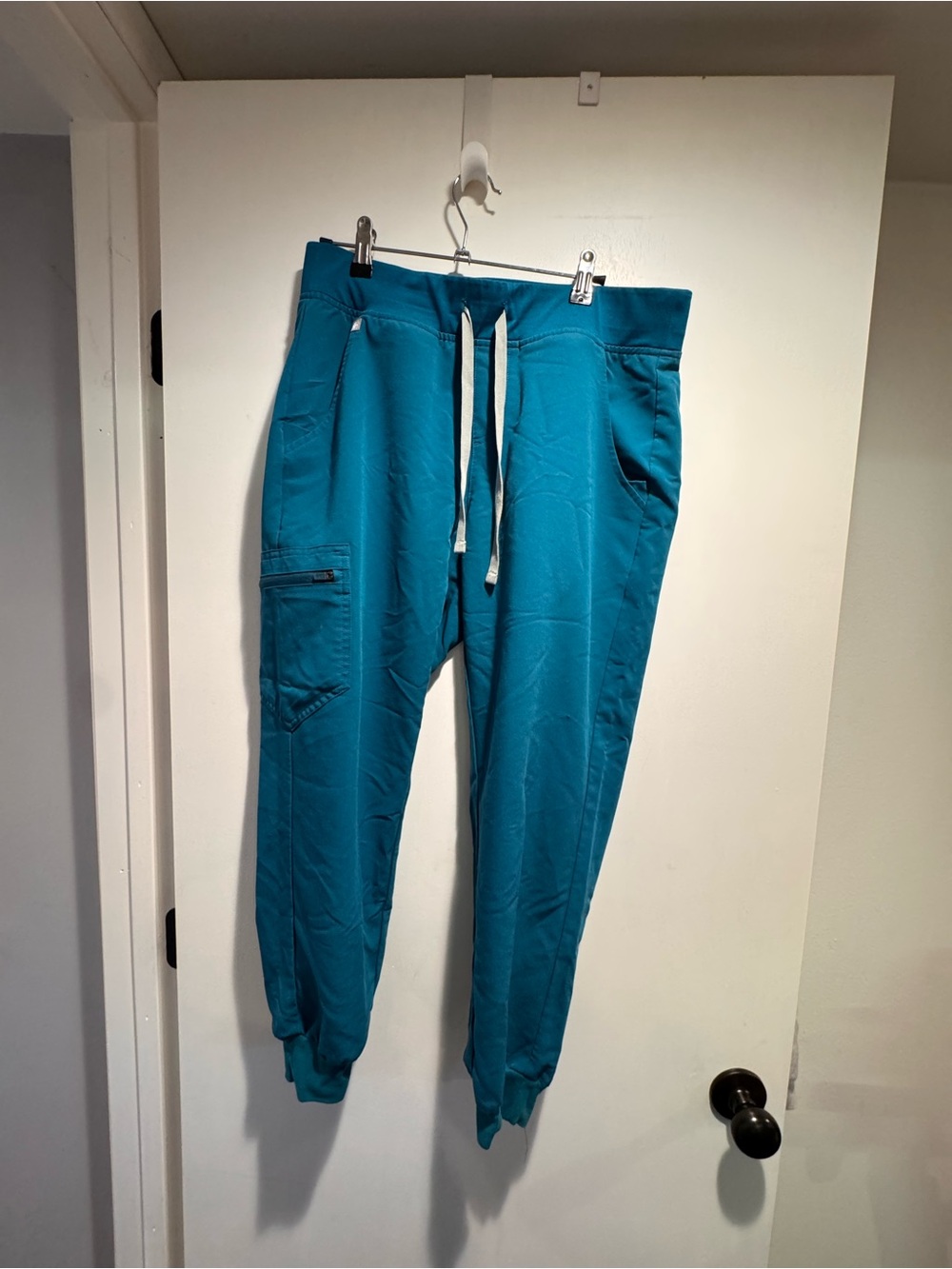 Figs Teal Drawstring Jogger Sweatpants